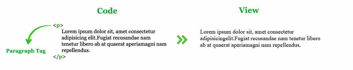 Paragraphs tag